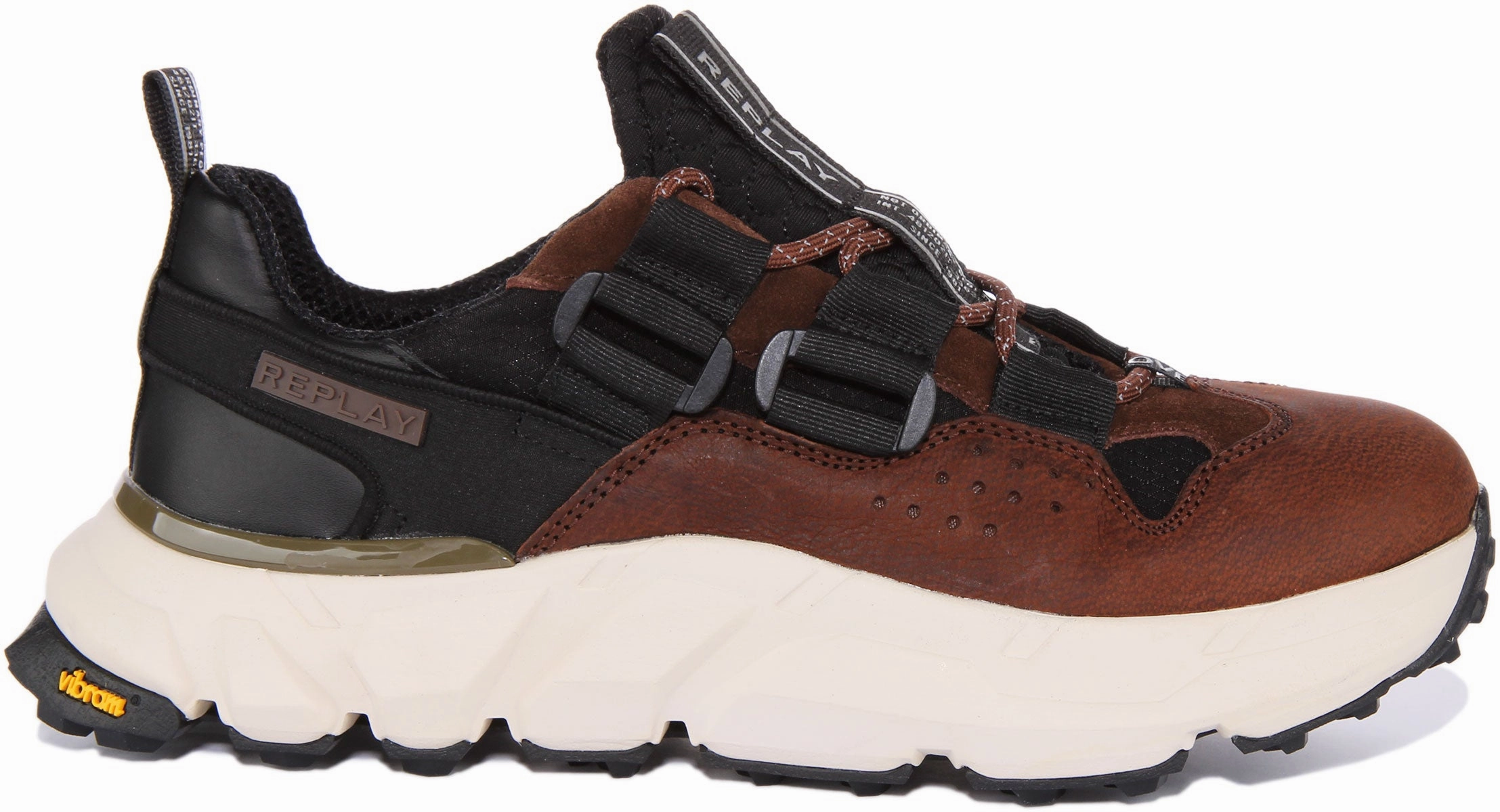 Replay Split Laguna In Black Brown For Men Comfort Max