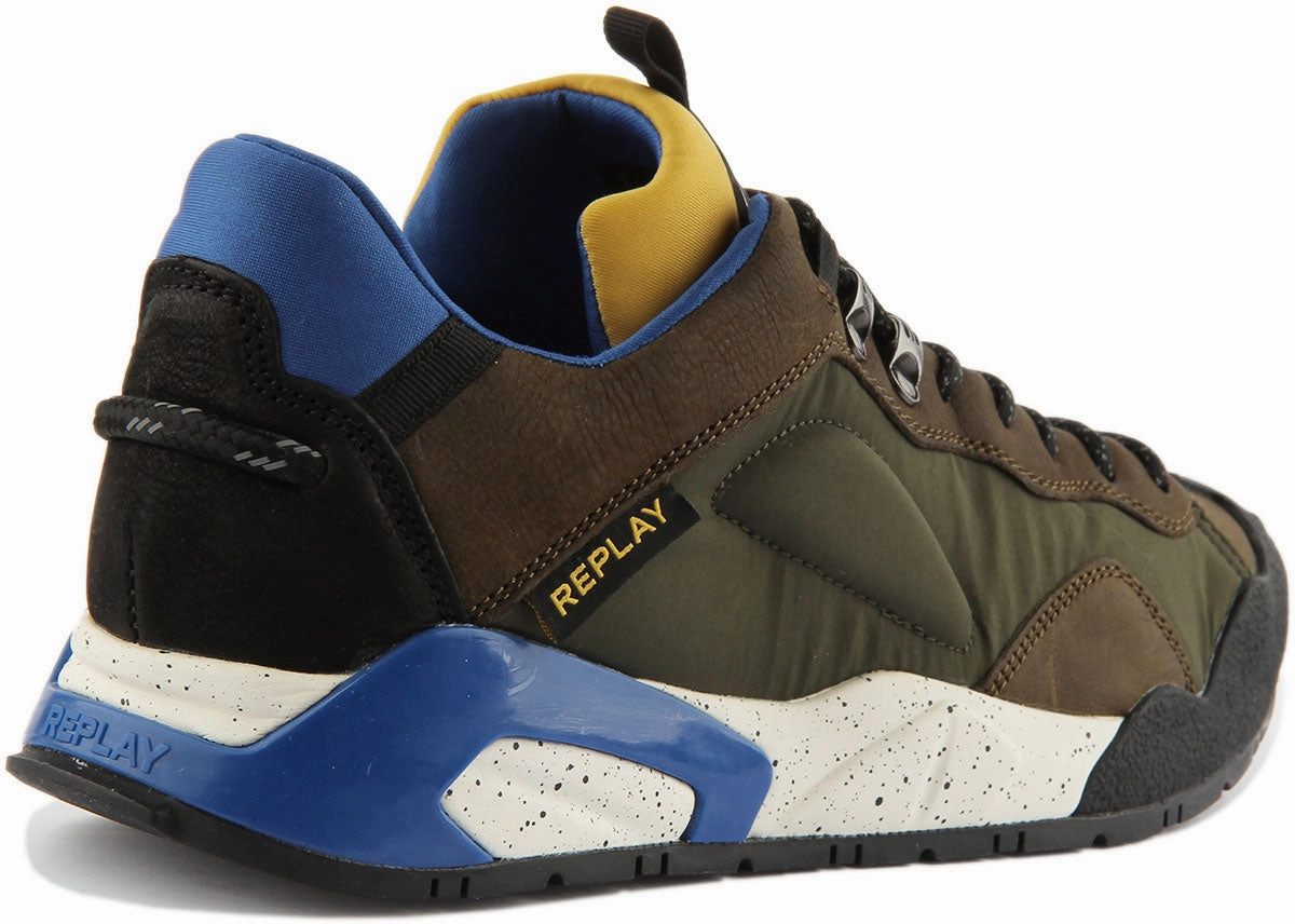 Replay Waterlines In Army Green For Men High Quality