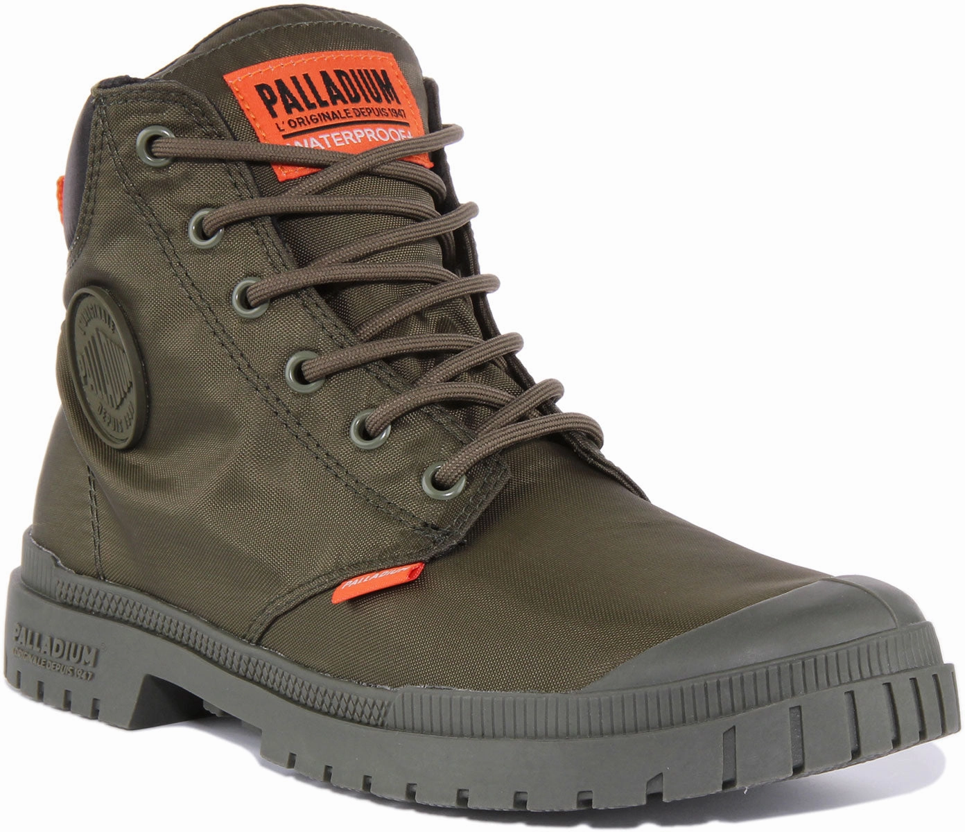City Travel Breathable Sole Palladium Pampa SP20 In Olive Boots