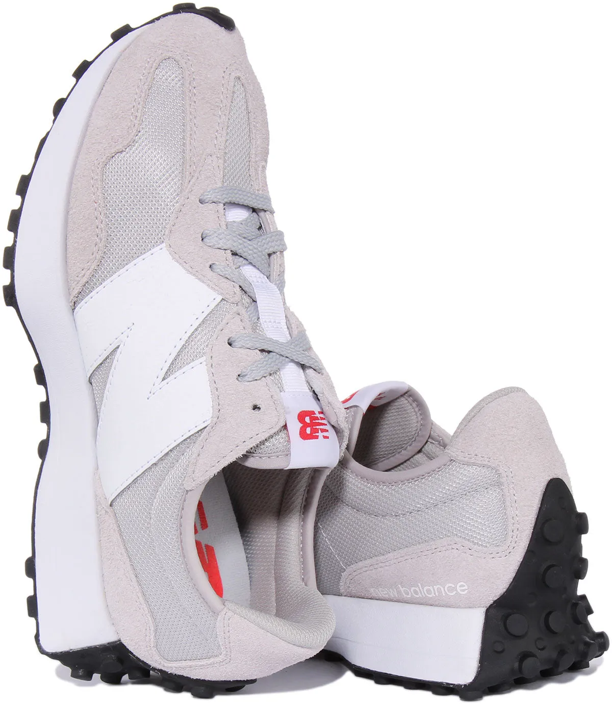Retro-inspired support New Balance Ms327 CGW In Grey White For Men