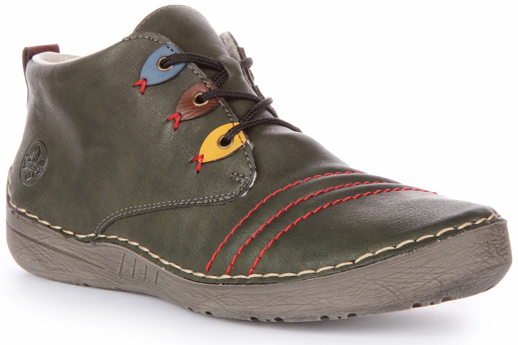 Everyday Use Rieker 52509-54 Ankle Boots In Green For Women