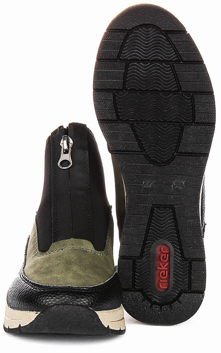 Rieker N9362-54 In Khaki For Women Outdoor Trek Boots Max