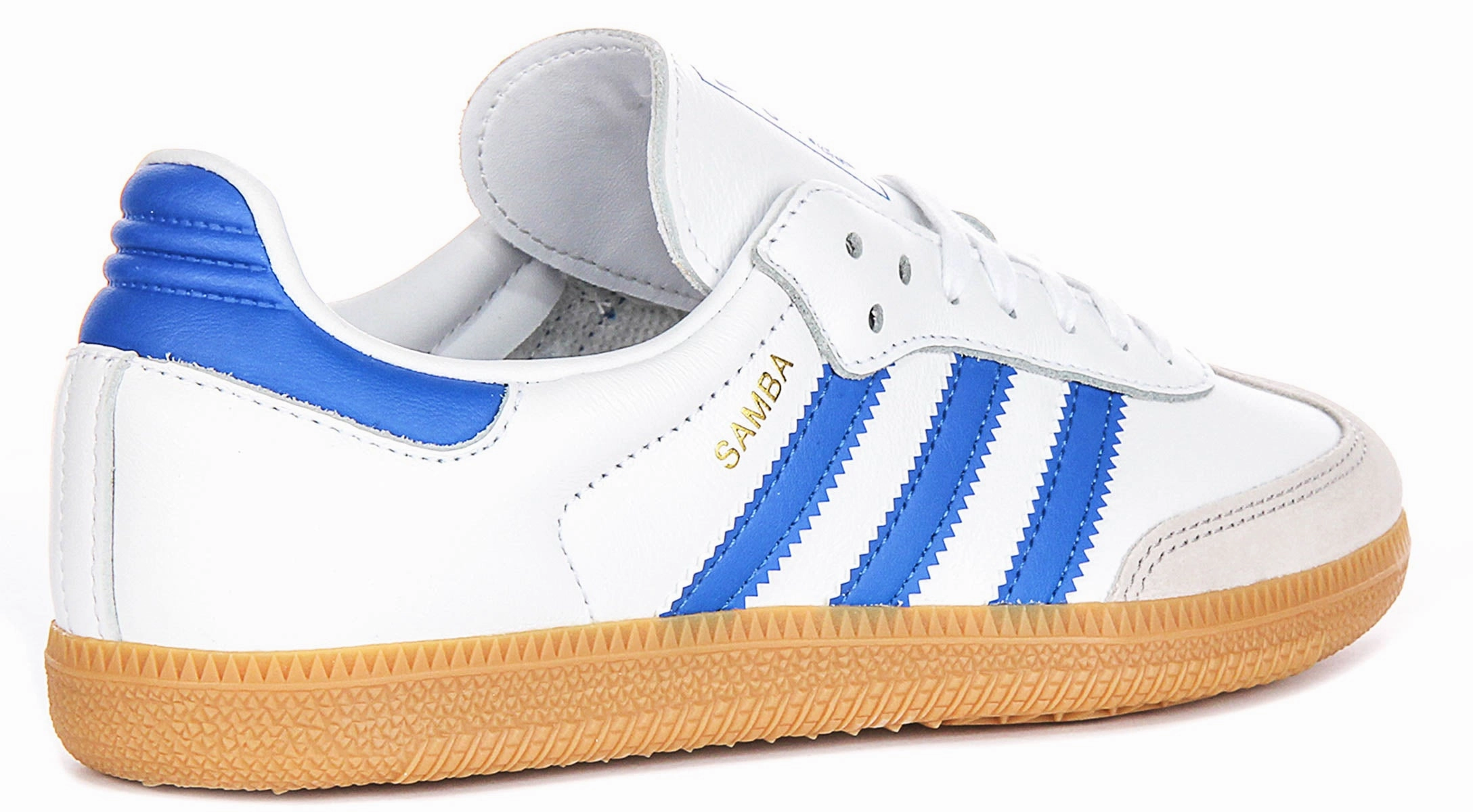 Road - Appropriate Feature Set Adidas Samba OG In White Blue For Youth