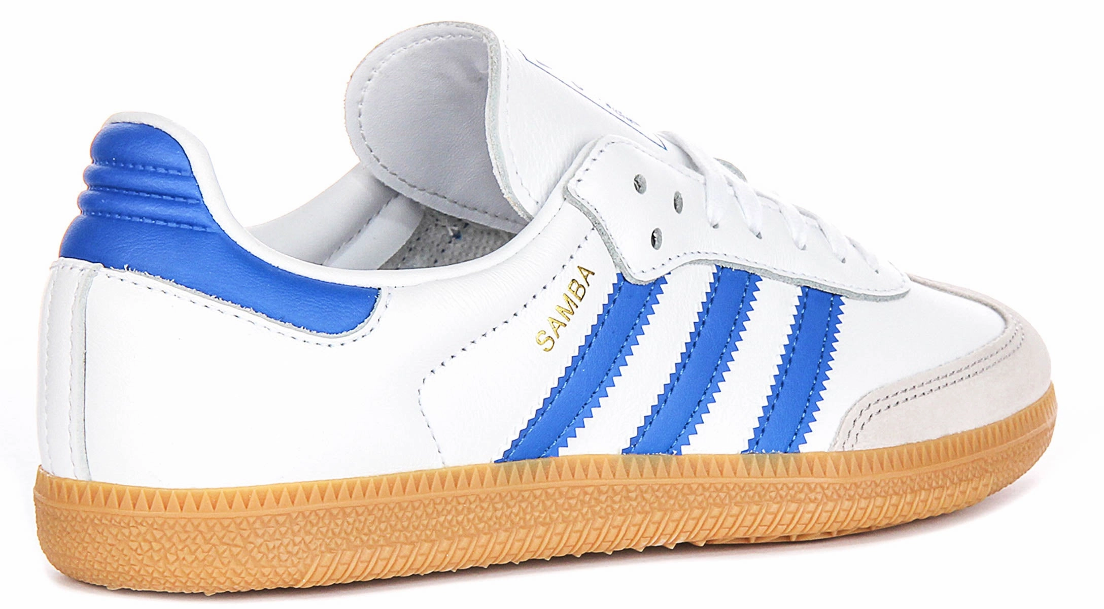 Road - Appropriate Feature Set Adidas Samba OG In White Blue For Youth