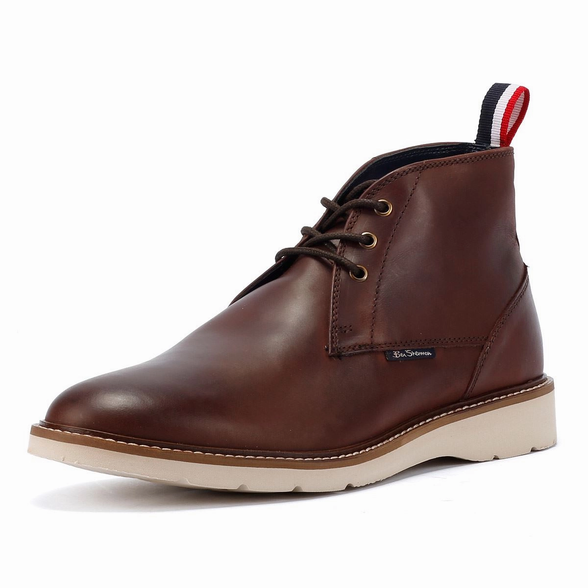 rubber Ben Sherman Hampton Leather Men's Burgundy Boots