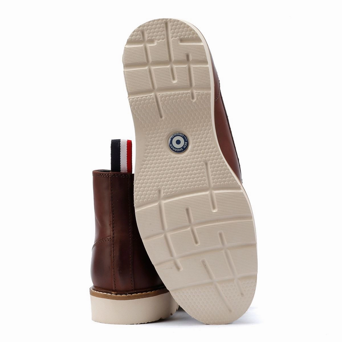 rubber Ben Sherman Hampton Leather Men's Burgundy Boots