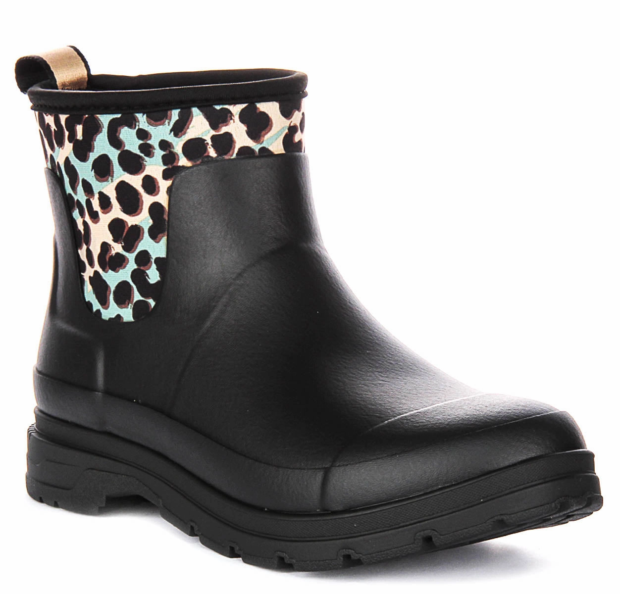 Ariat Kelmarsh Shorti In Black Multicolour Leopard For Women Comfort Fit Quick Walk Protection