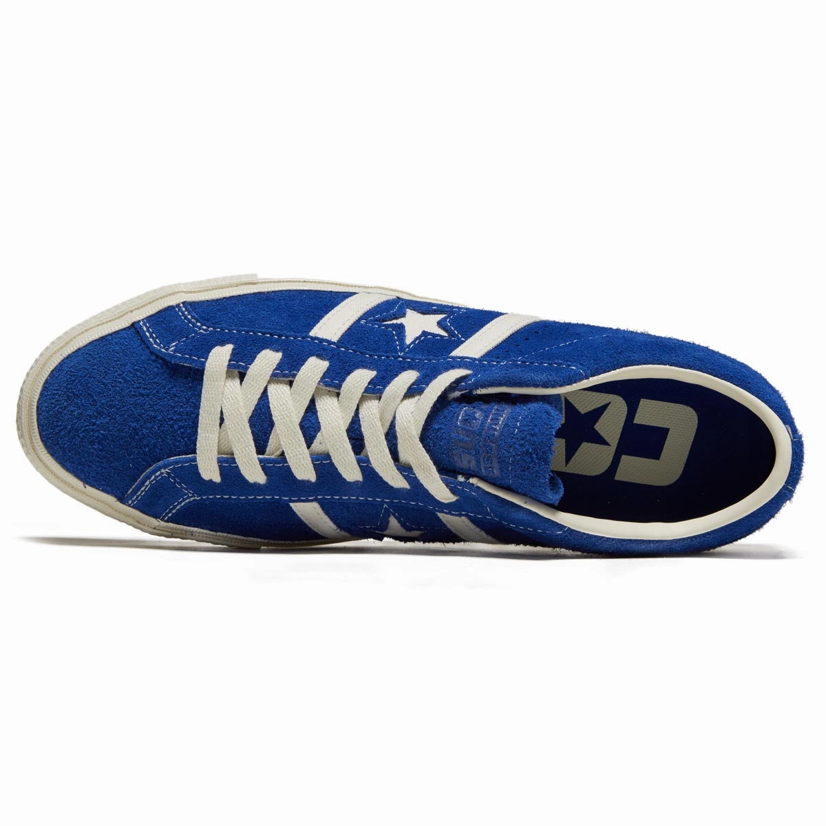 Rugged Look Converse One Star Academy Pro Shoes - Blue/Egret/Egret