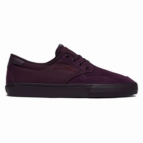 Lakai Riley 3 Shoes - Black Cherry Suede City Step Performance Ready