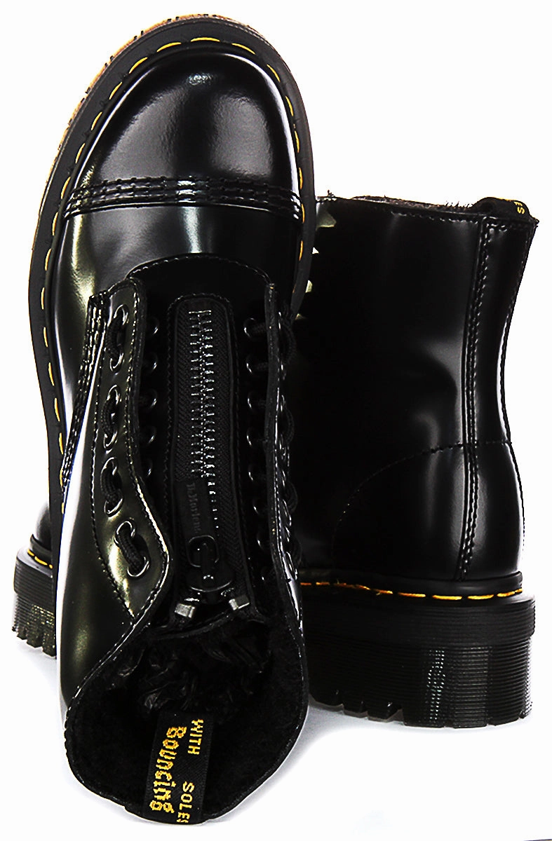 Rugged Peak Boots Gear Dr Martens Sinclair Fur Lined In Black For Women