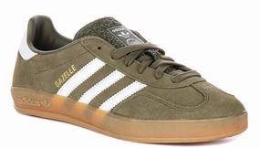 lifestyle - choice neoprene running shoes Adidas Gazelle Indoor In Olive White