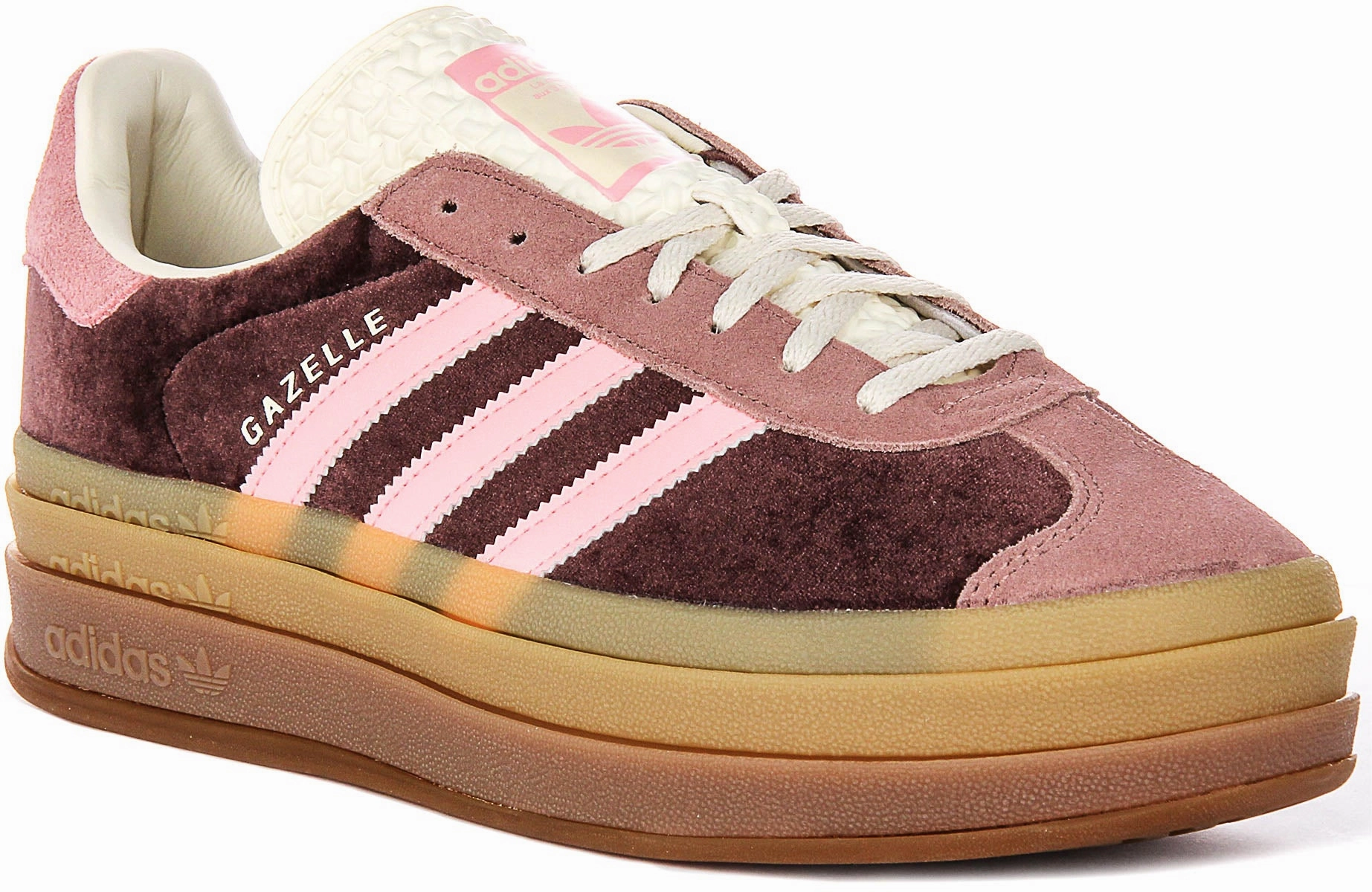 running hat Adidas Gazelle Bold W In Brown Pink For Women