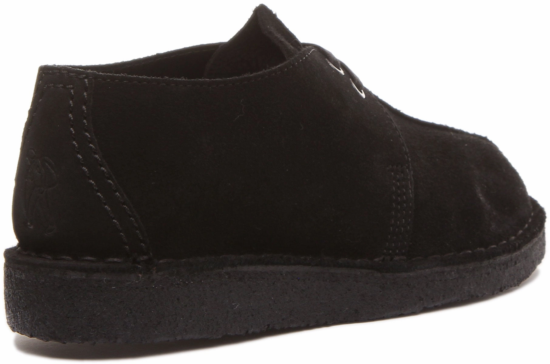 Rural Charm Clarks Originals Desert Trek In Black Suede For Men