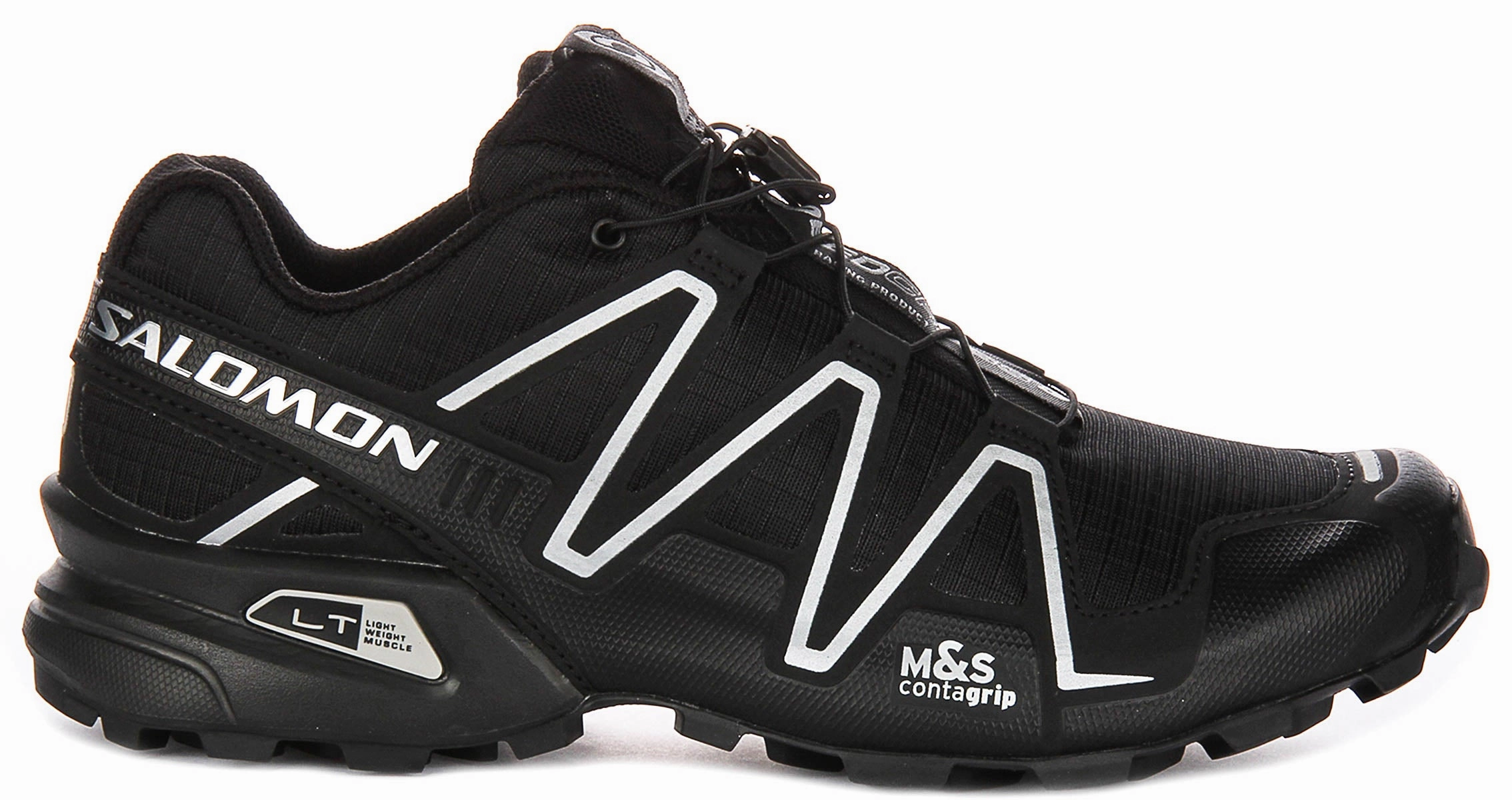 Salomon Speedcross 3 In Black Silver Wide Foot Comfort