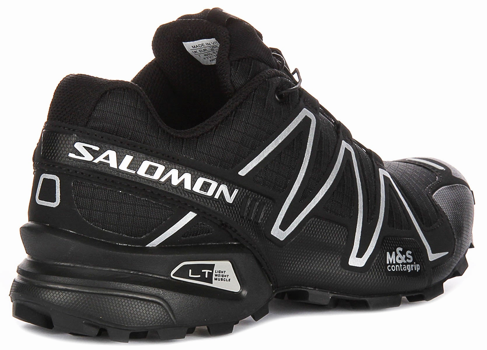 Salomon Speedcross 3 In Black Silver Wide Foot Comfort