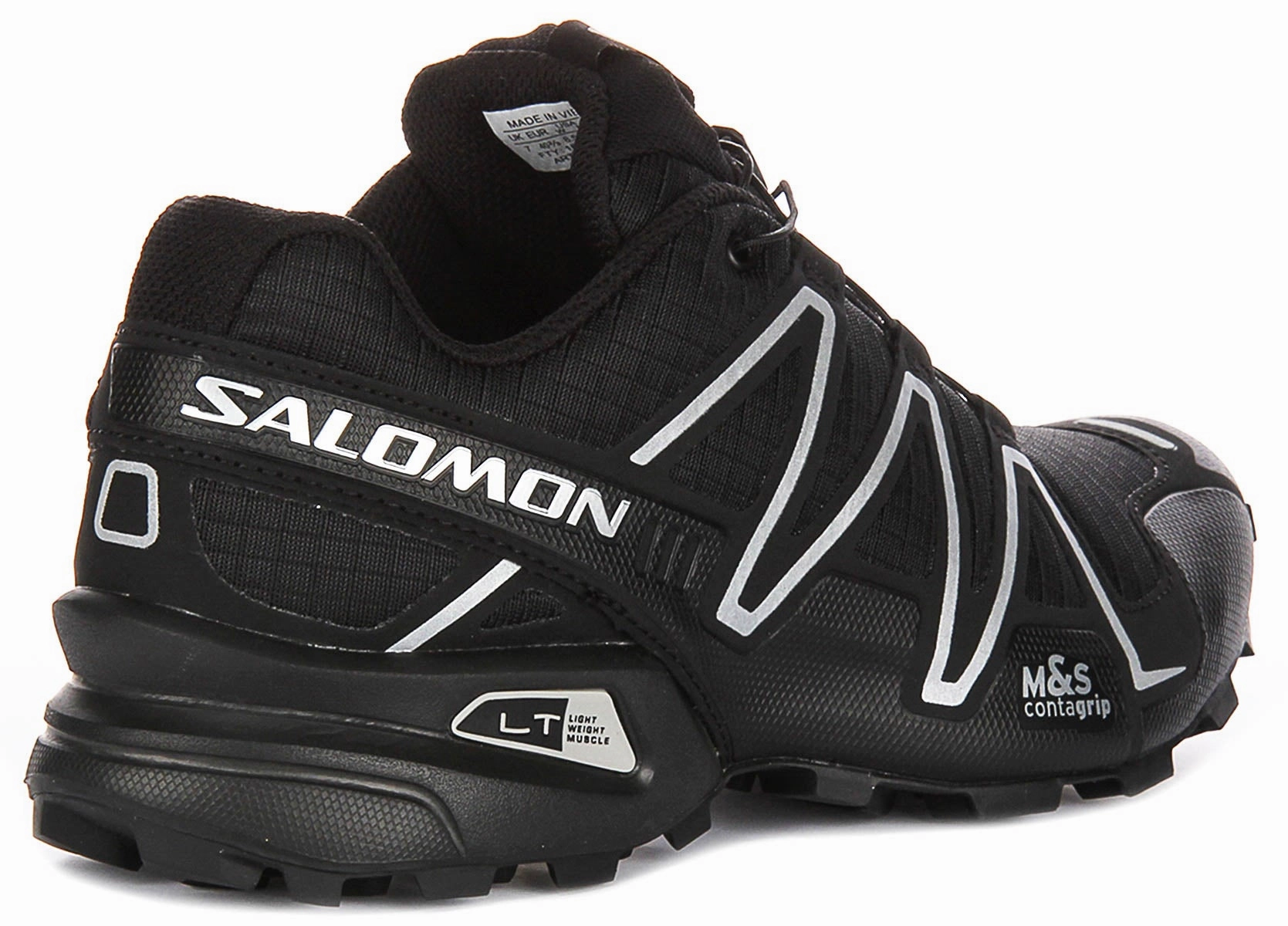 Salomon Speedcross 3 In Black Silver Wide Foot Comfort