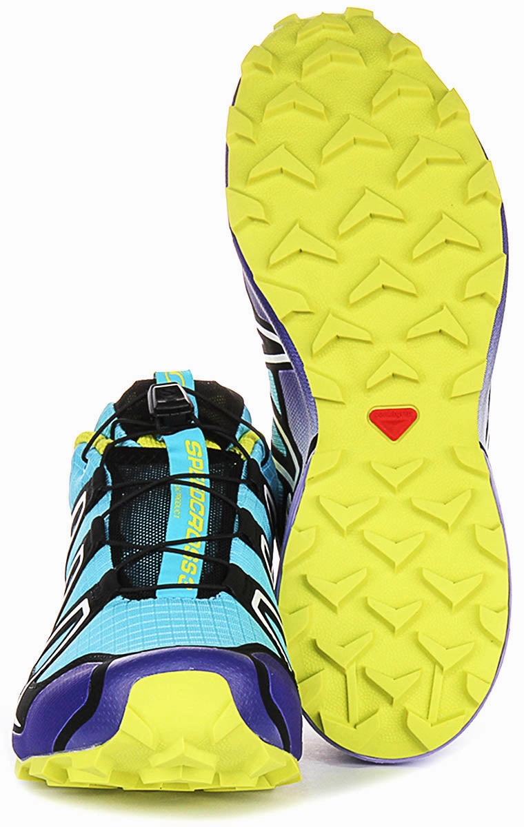 Salomon Speedcross 3 In Blue Purple Supportive structure