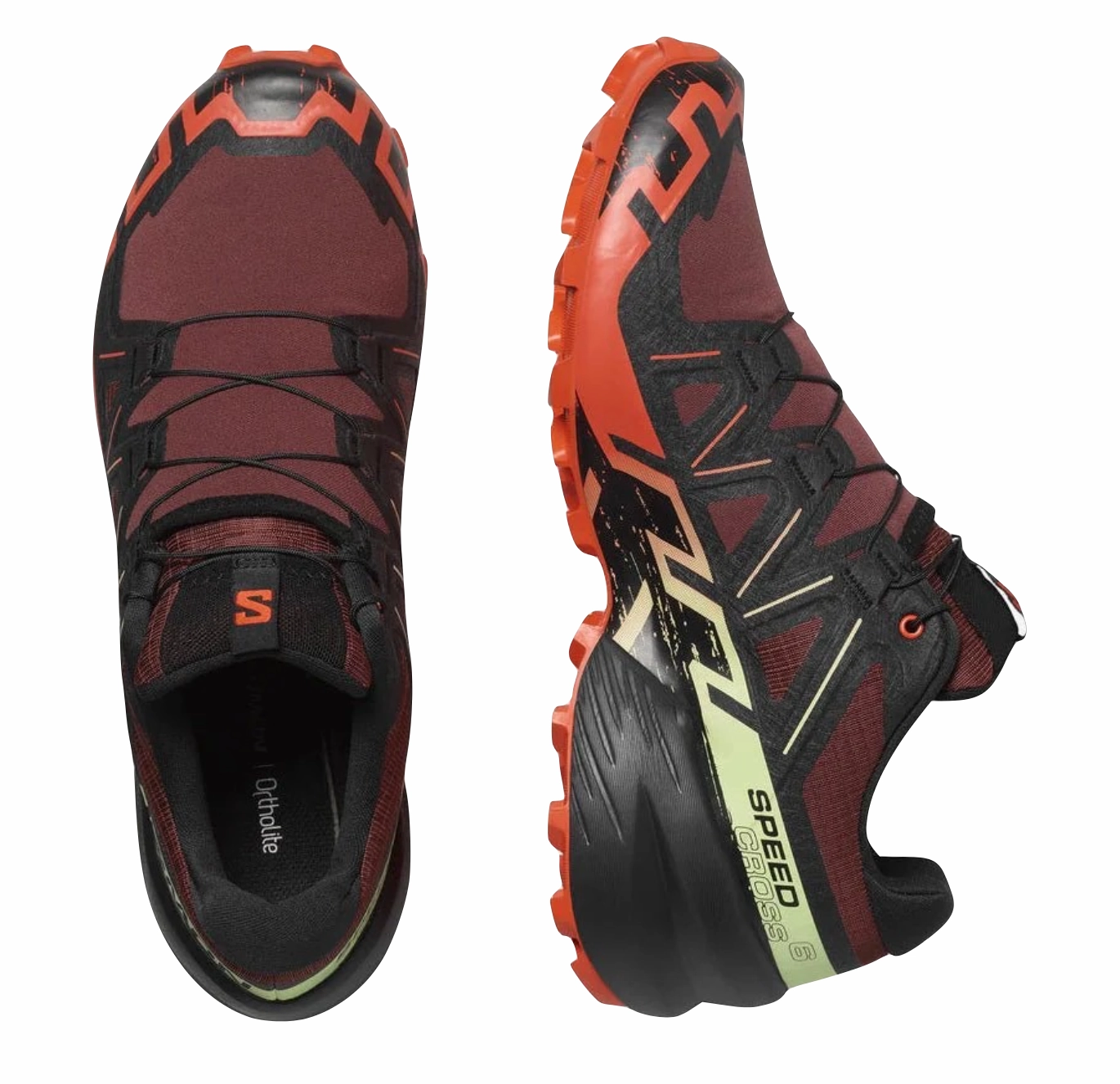 SALOMON Speedcross 6 (Rum Raisin/Cherry Tomato/Cognac) Mens Smart cushioning