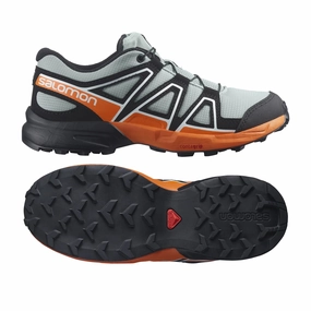 Boosted sole Light Steps Salomon Speedcross (Wrought Iron/Black/Vibrant Orange) JNR
