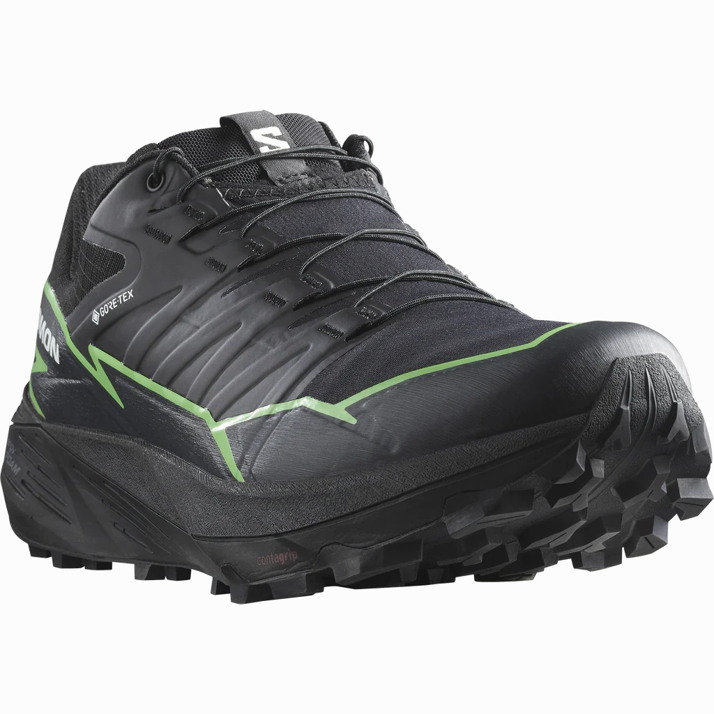 Salomon Thundercross GTX (Black/Green Gecko/Black) Mens All-Day Durability