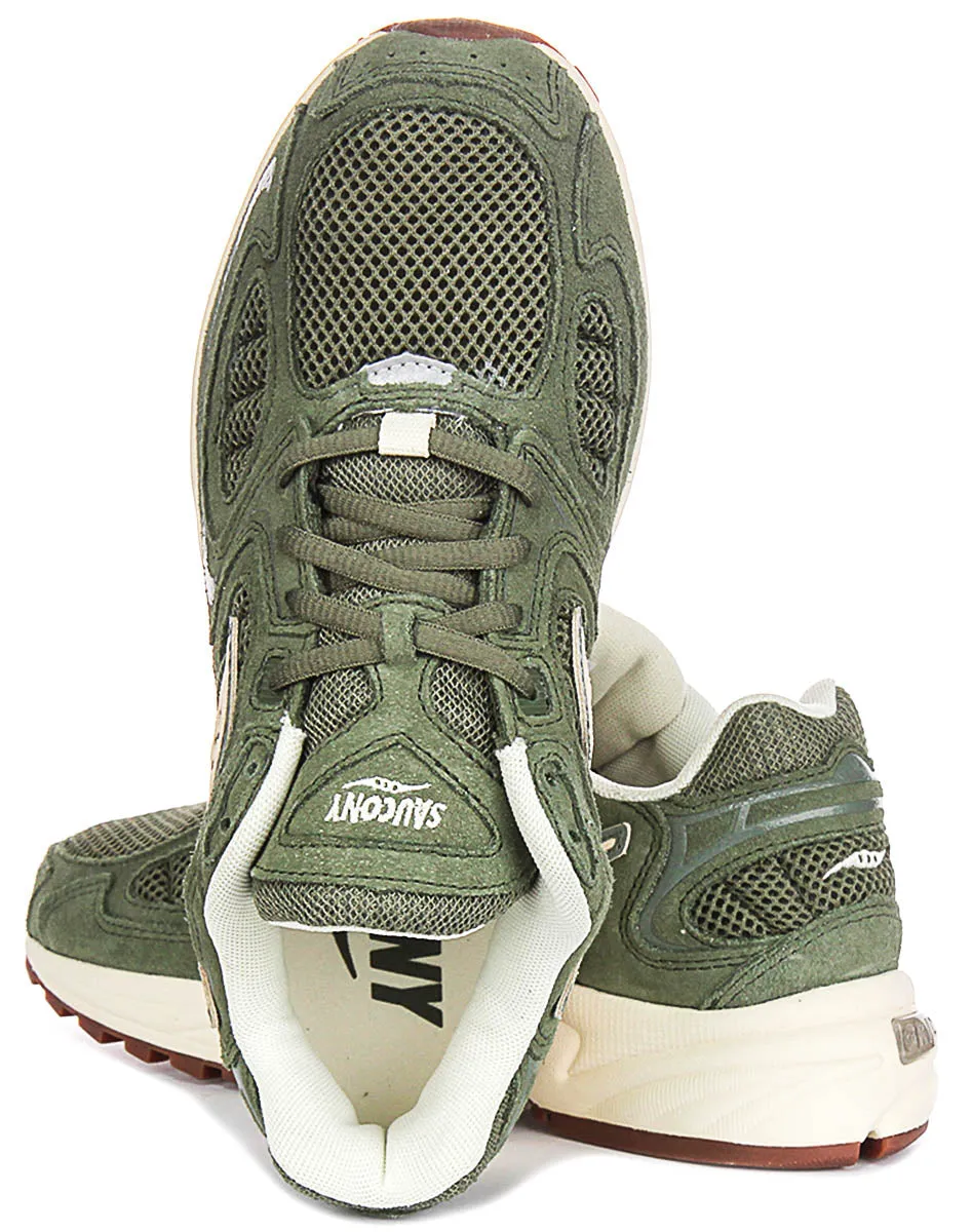 Saucony Grind Jazz 9 In Olive White Zero Friction