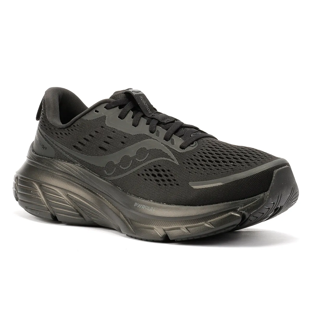 Saucony Guide 18 Men's Triple Black Trainers Arch Balance