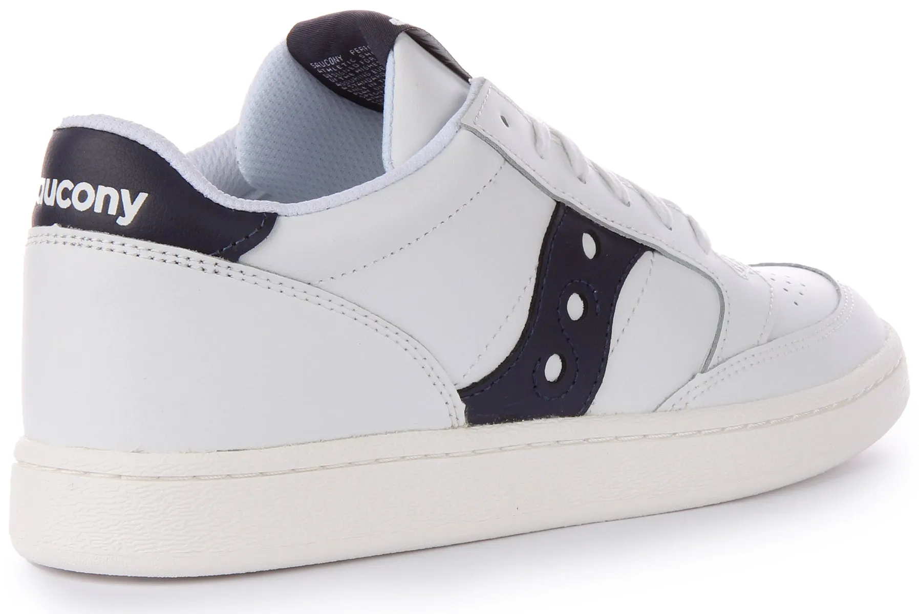 Saucony Jazz Court In White Navy Run Inspired