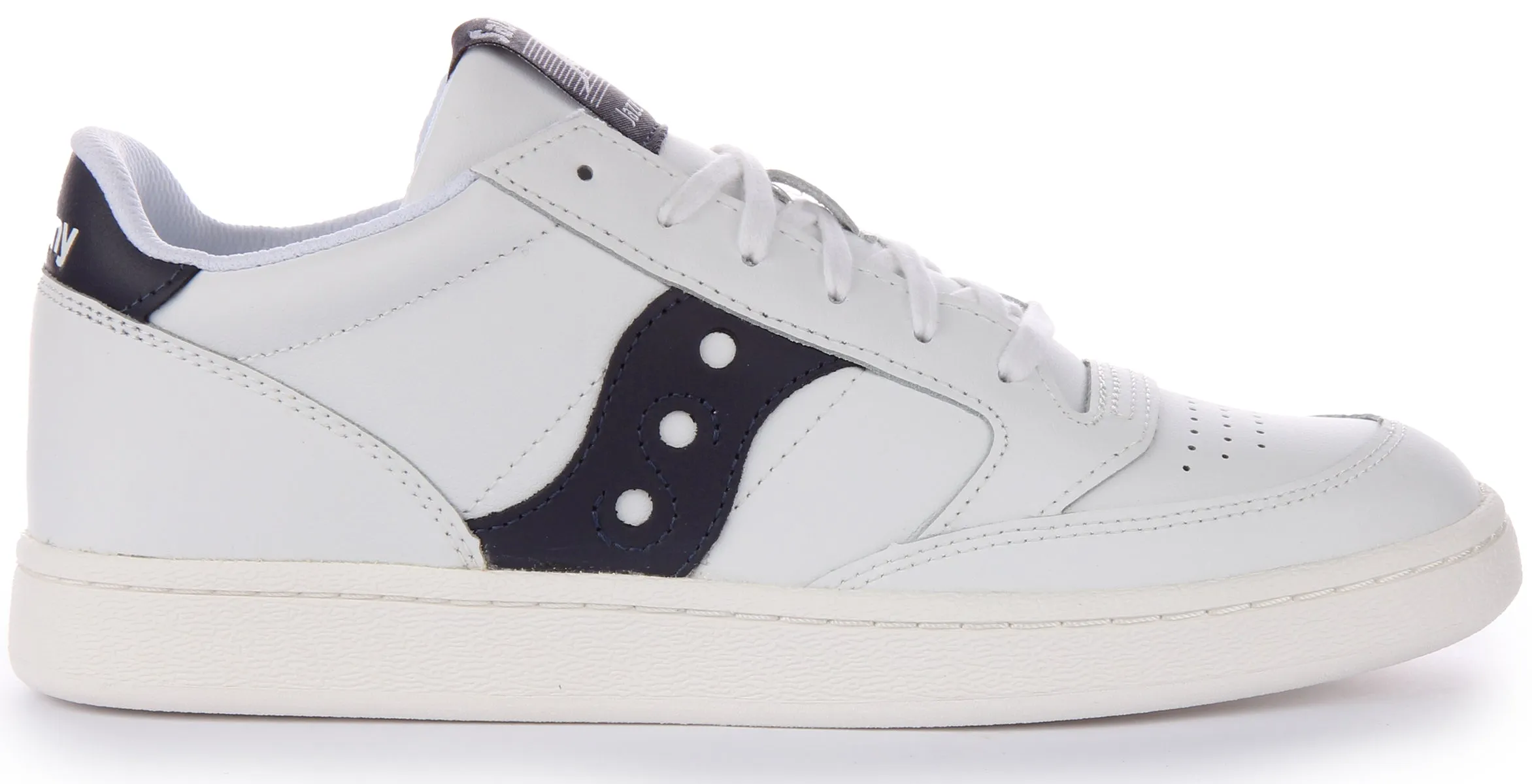 Saucony Jazz Court In White Navy Run Inspired