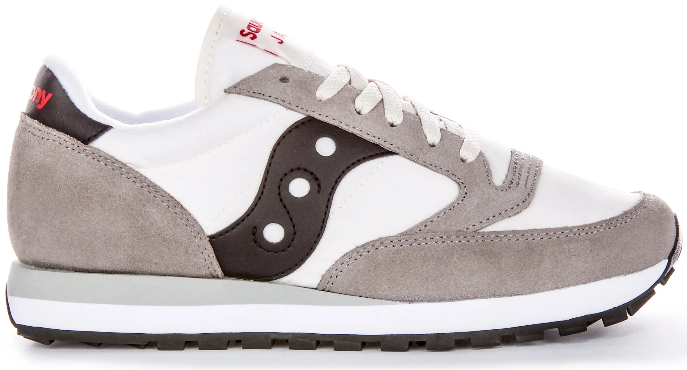 Saucony Jazz Original In White Grey For Men Double Layer