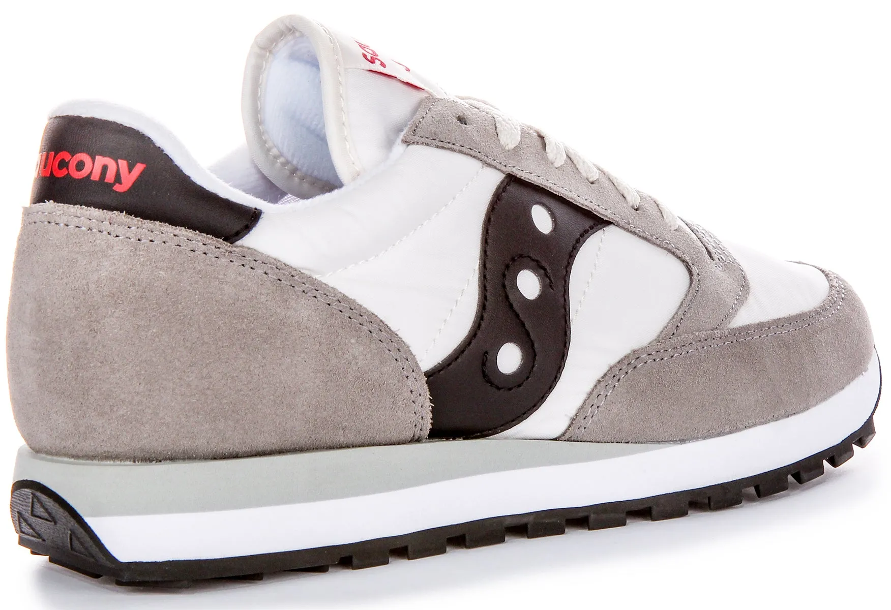 Saucony Jazz Original In White Grey For Men Double Layer