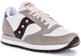 Saucony Jazz Original In White Grey For Men Stride Boost Every stride feels natural thanks to the ergonomic sole