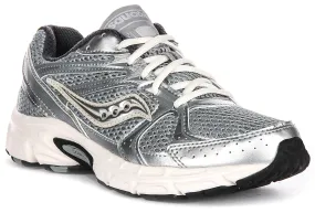 Saucony Ride Millennium In Silver white For Women Minimal Support Light Weight