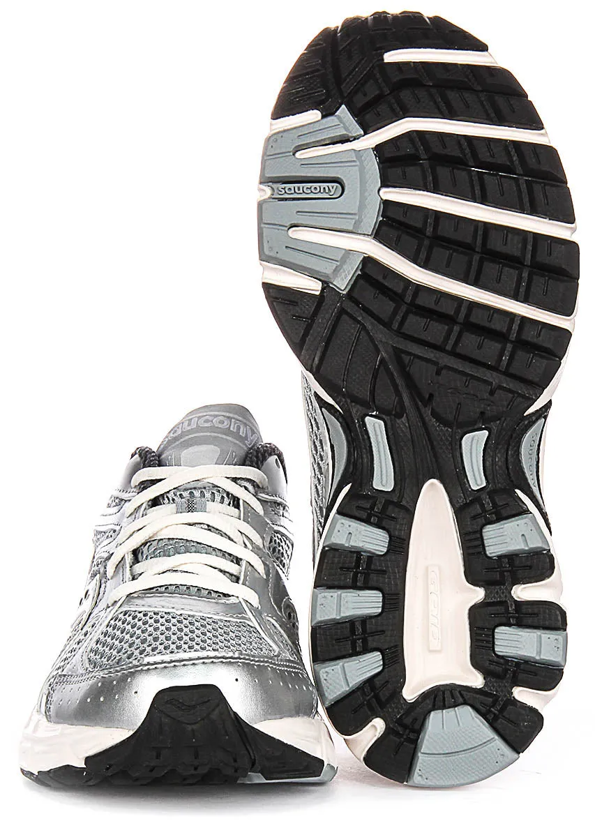 Saucony Ride Millennium In Silver white For Women Mesh Interior