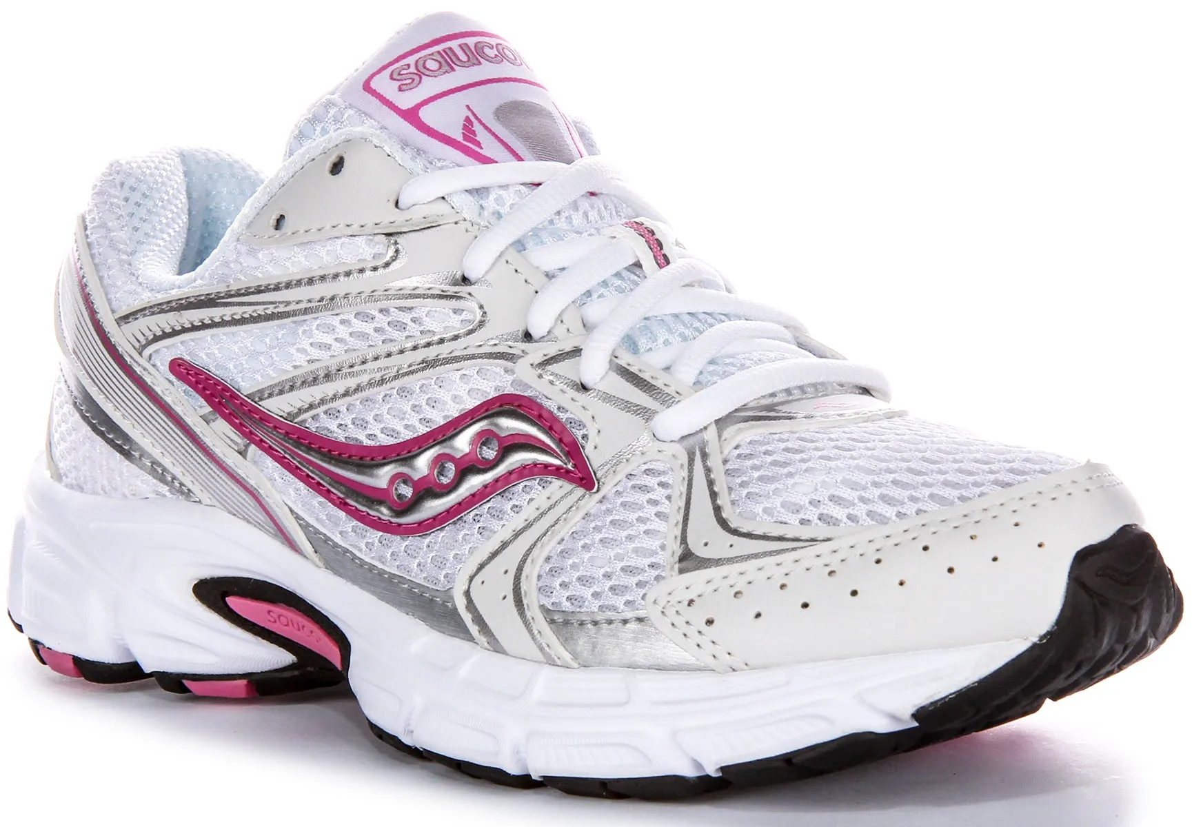 Saucony Ride Millennium In White Pink For Women Training Goal