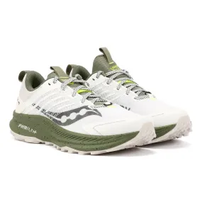 Built with comfort in mind these shoes support your every step Cushion system Saucony Ride TR2 Men's White/Olivine Trainers