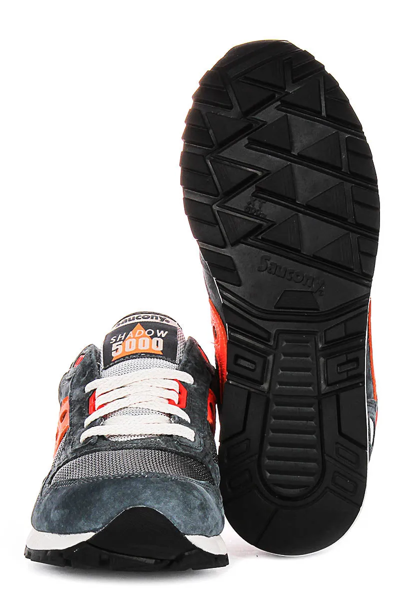 Saucony Shadow 5000 In Grey Orange For Men Light Mesh