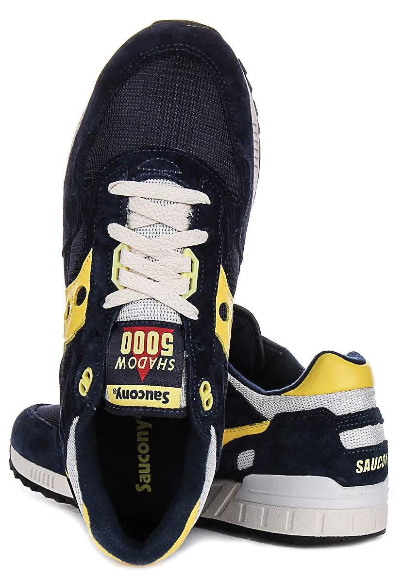 Saucony Shadow 5000 In Navy Yellow For Men Flight Ready