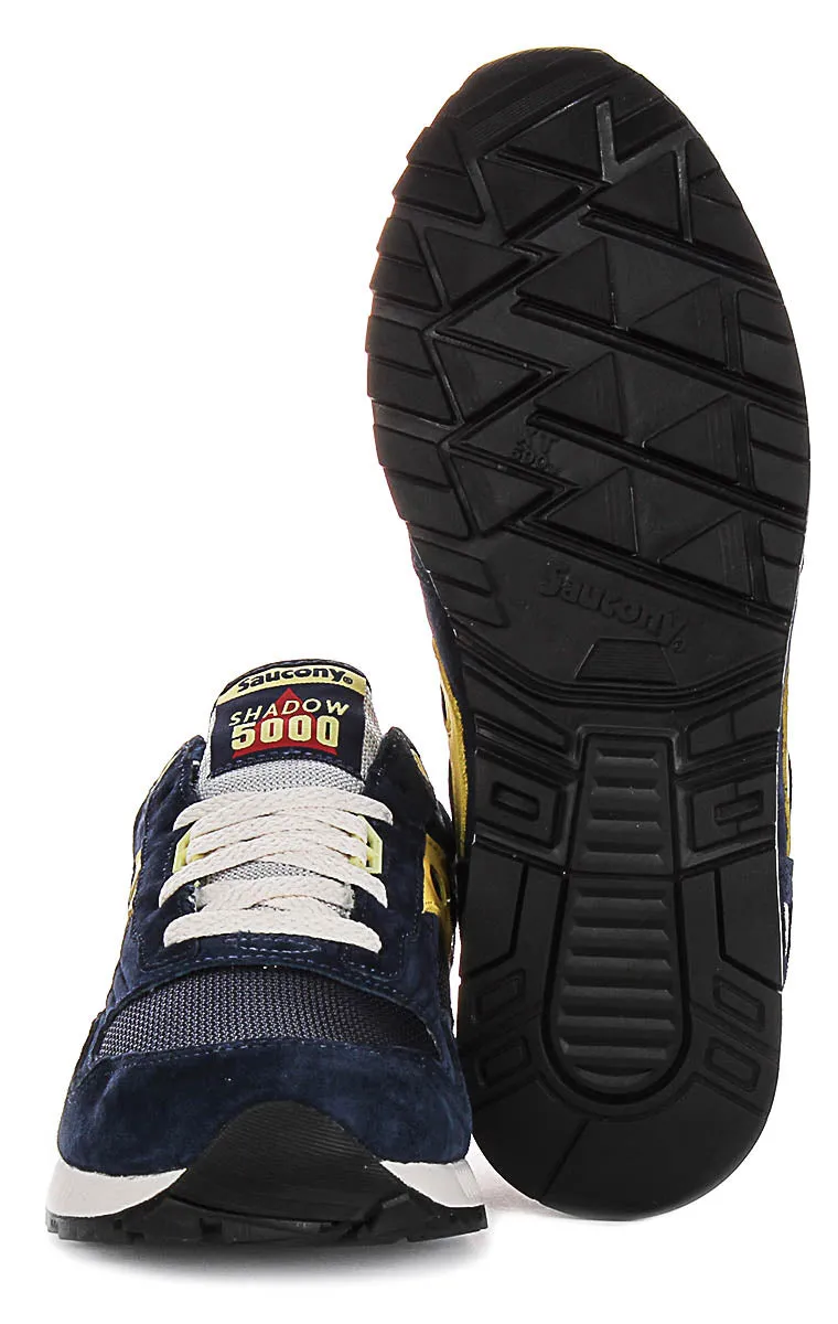 Saucony Shadow 5000 In Navy Yellow For Men Flight Ready