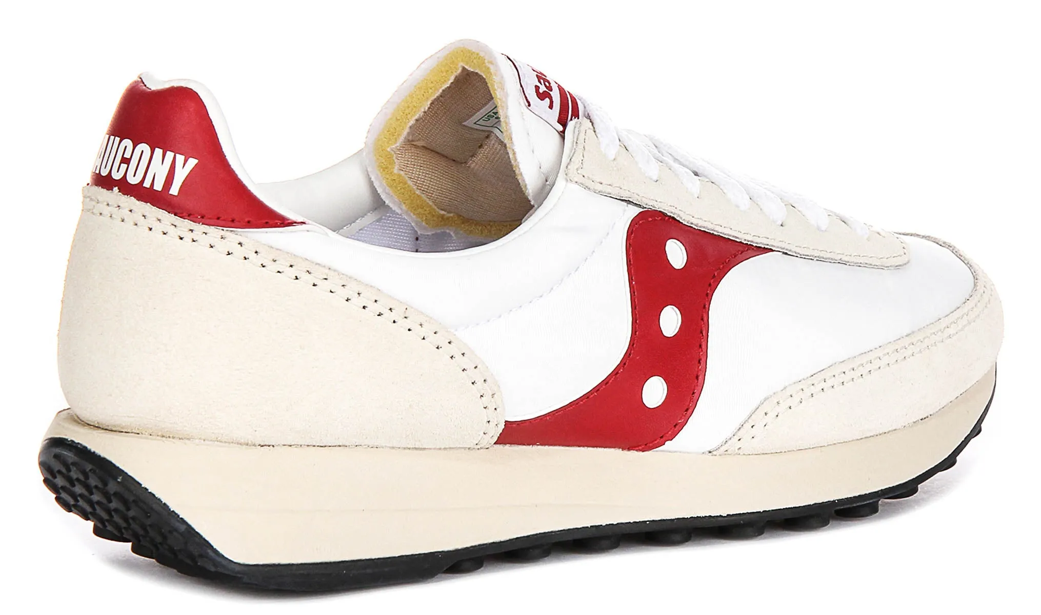 Saucony Trainer 80 In White Red Daily Steps