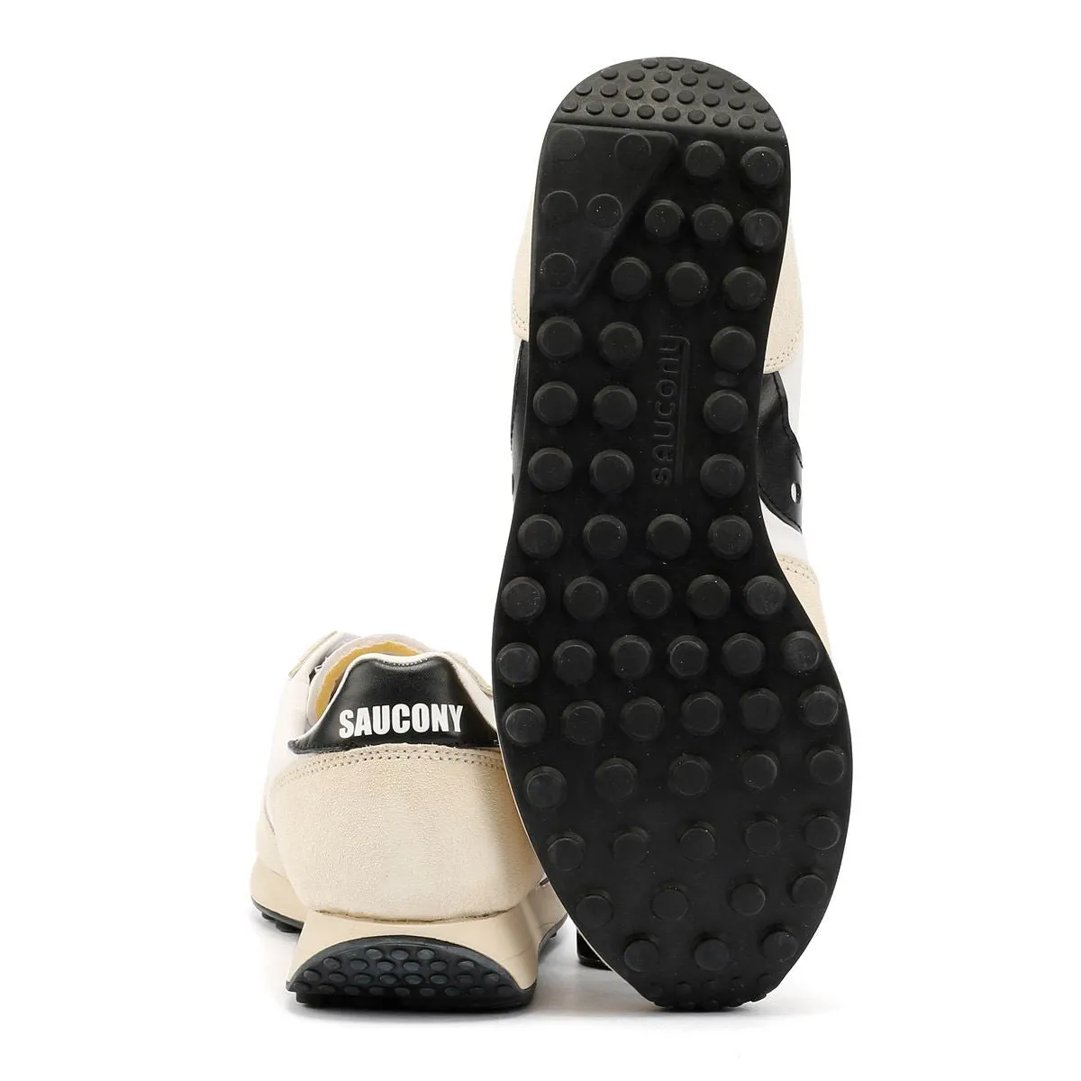 Saucony Trainer 80 Suede White/Black Trainers Peak Comfort