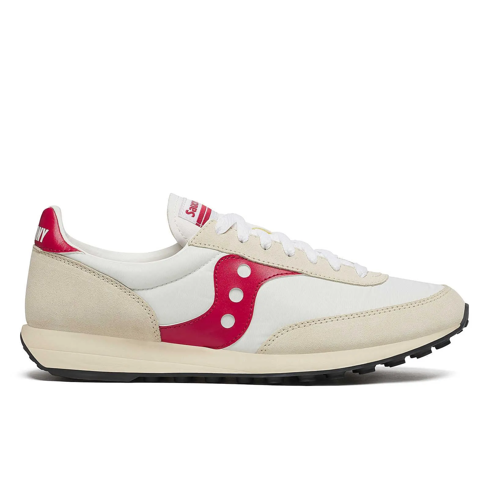 Saucony Trainer 80 White/Red Trainers Odor Resistant