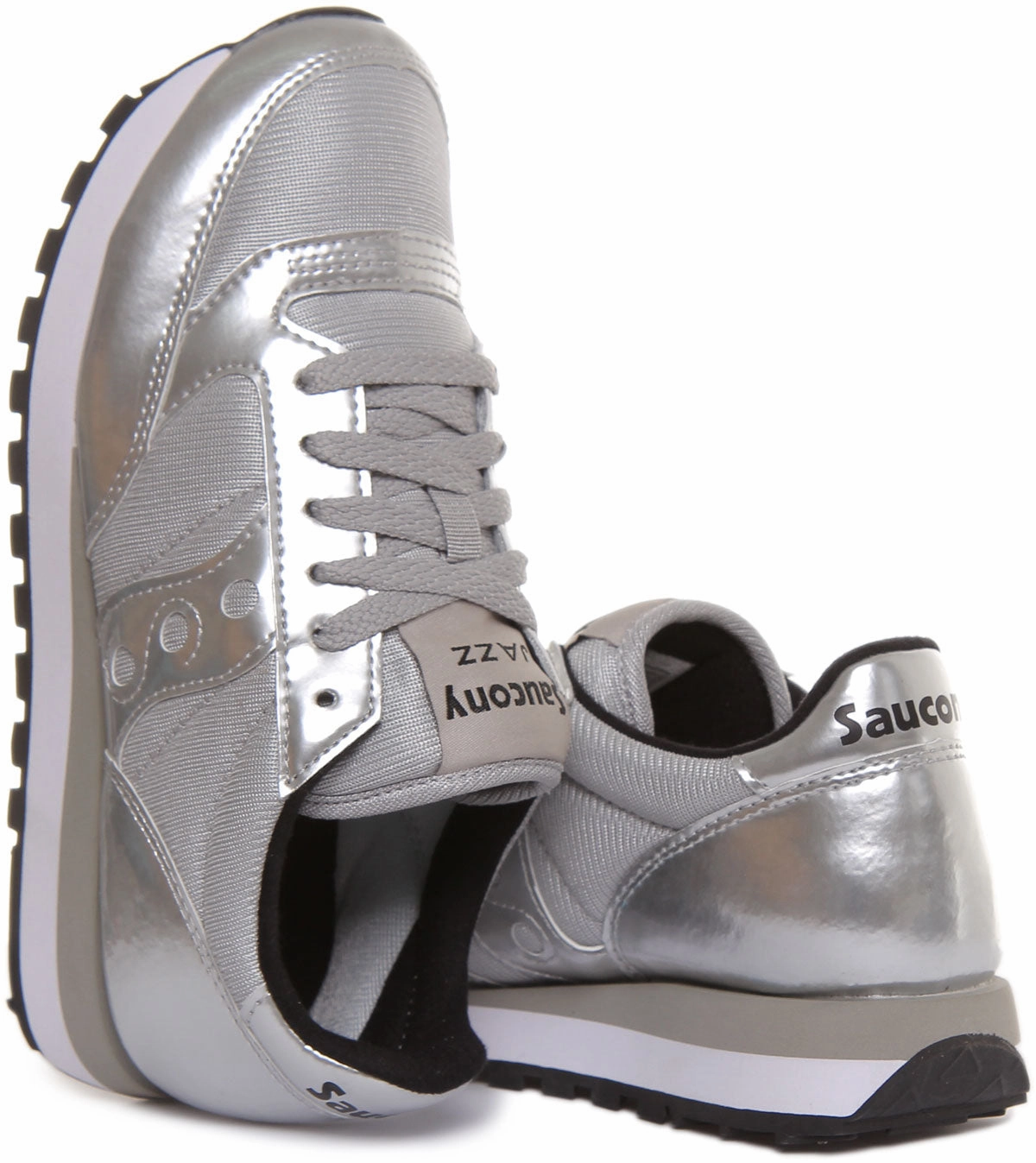 Saucony Jazz Original In Silver For Women Breathable Design