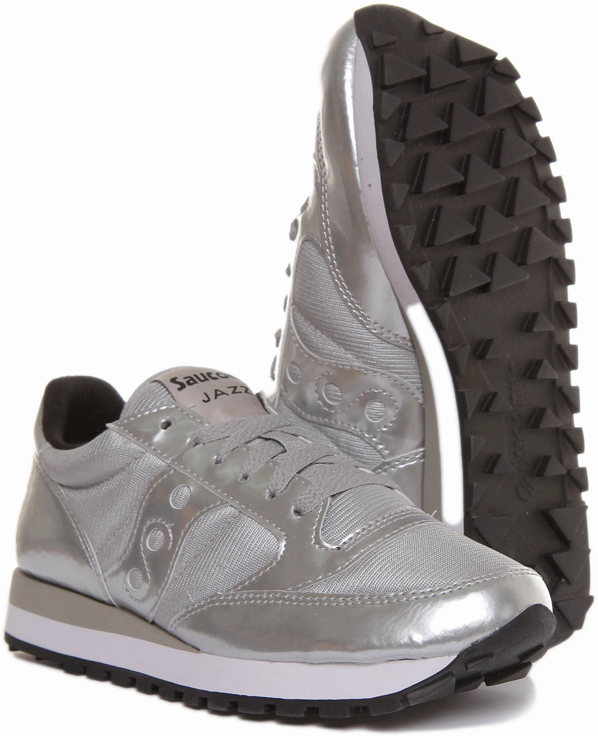 Saucony Jazz Original In Silver For Women Breathable Design