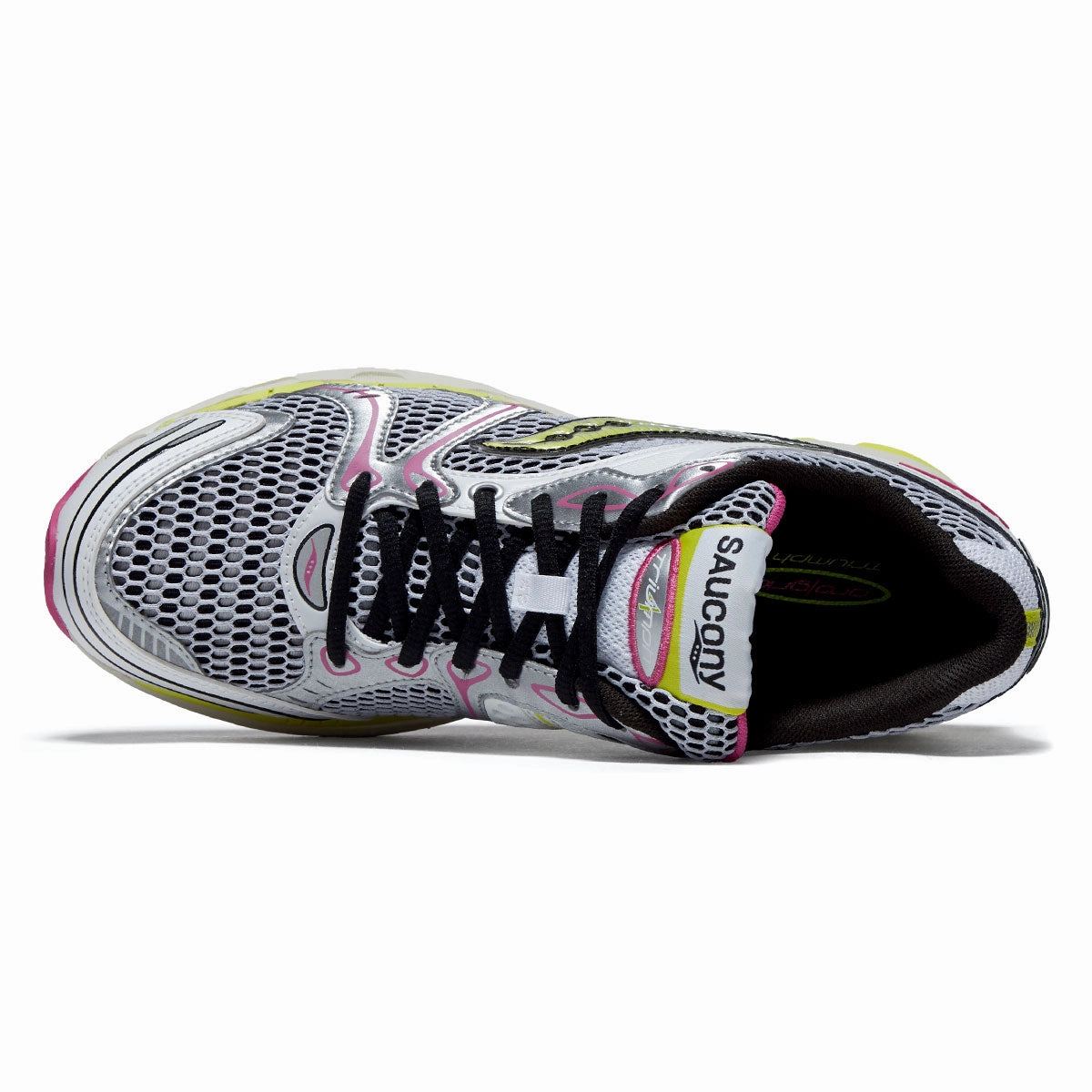 Saucony Progrid Triumph 4 Shoes - White/Fluo Air Flow