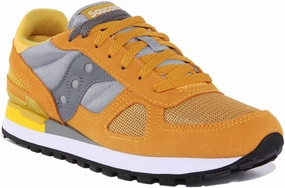 Saucony Shadow Original In Mustard For Men Anti Shock Trail grip