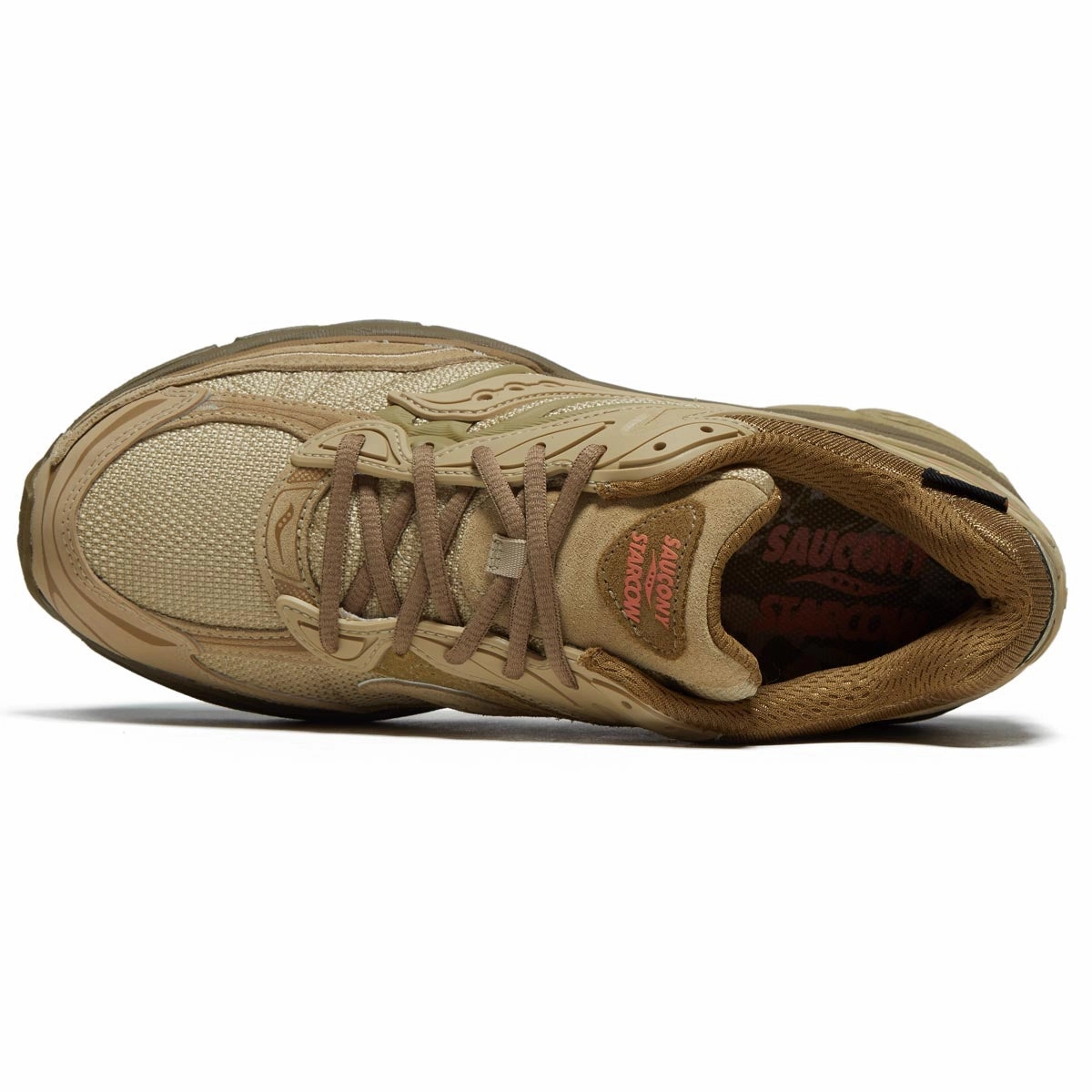 Saucony x Starcow Progrid Omni 9 Shoes - Beige/Tan Midfoot Control