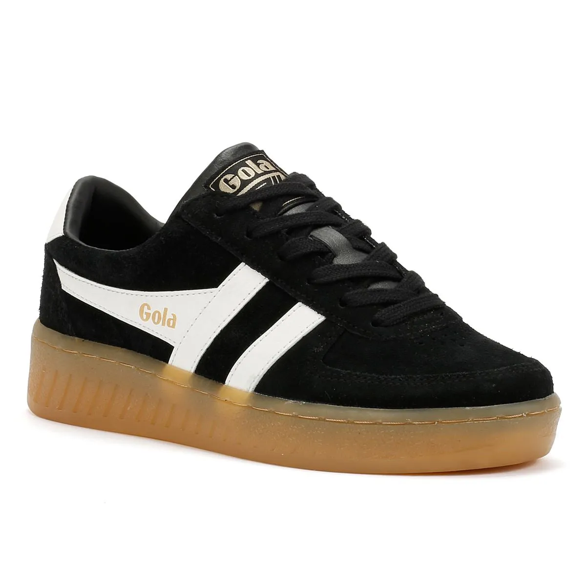 Seam Fit Gola Grandslam Suede Women's Black/Off White Trainers