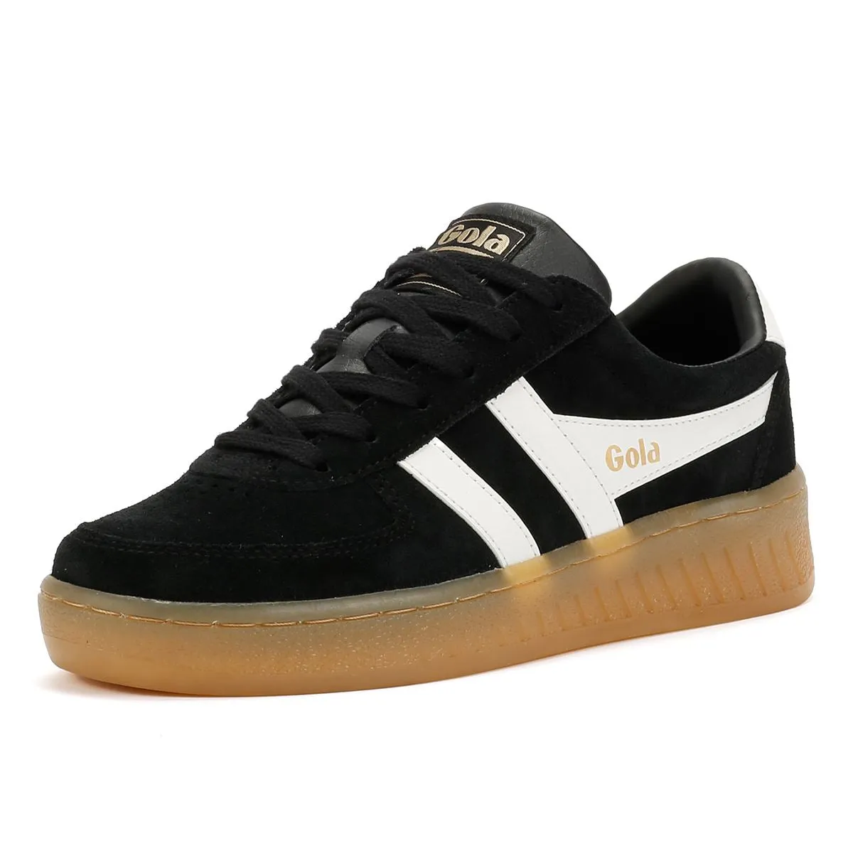 Seam Fit Gola Grandslam Suede Women's Black/Off White Trainers