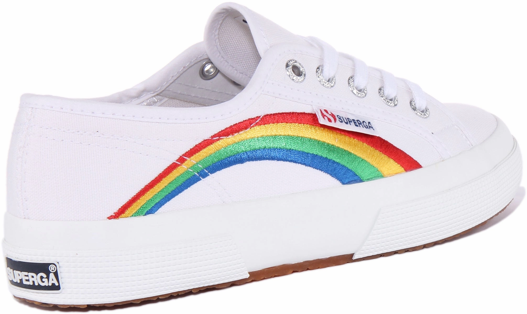 Seam Fit Superga 2750 Cotu In White Rainbow