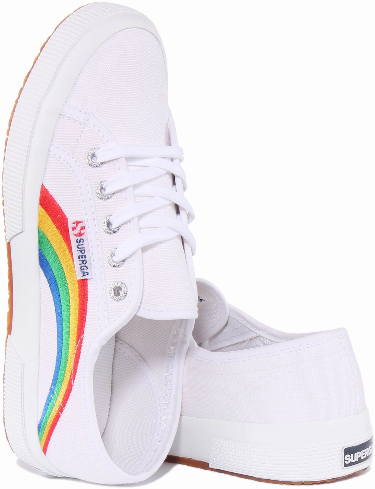 Seam Fit Superga 2750 Cotu In White Rainbow